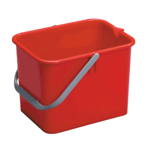 Rød rengøringsspand 9 liter